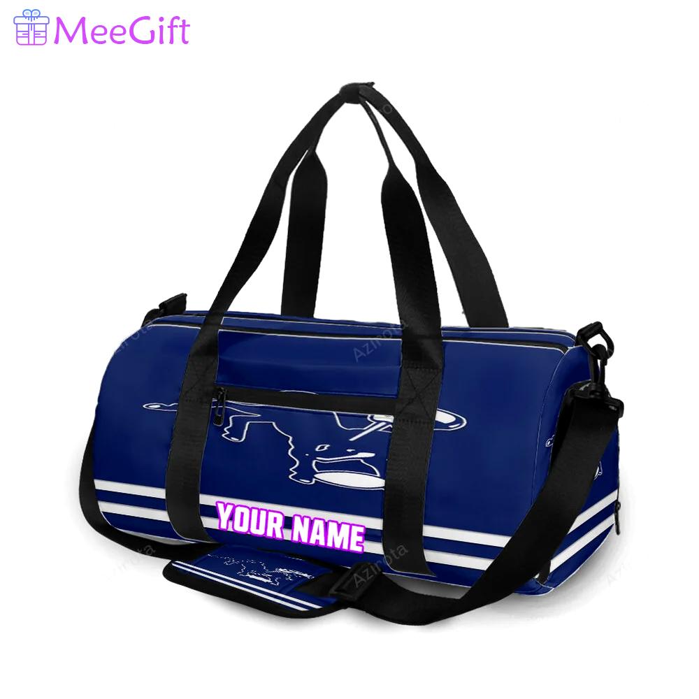 Indianapolis colts horse helmet navy personalized name travel bag gym bag 1195 Travel Bag
