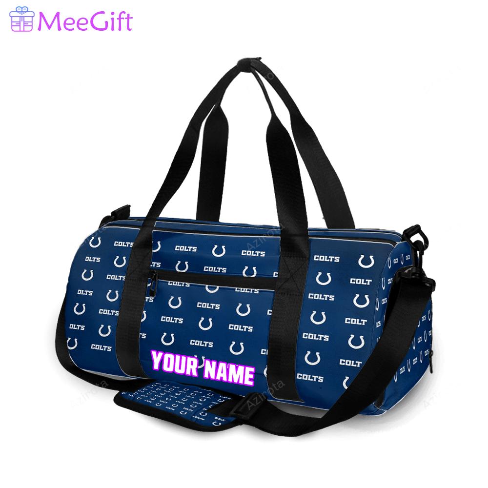 Indianapolis colts1 personalized name travel bag gym bag 1098 Travel Bag