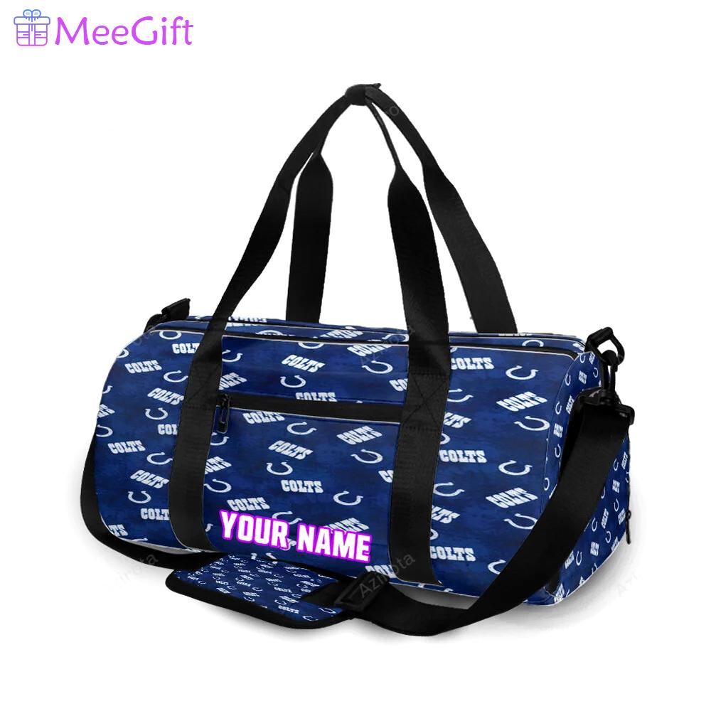 Indianapolis colts5 personalized name travel bag gym bag 475 Travel Bag