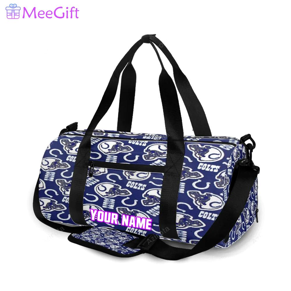 Indianapolis colts6 personalized name travel bag gym bag 1045 Travel Bag