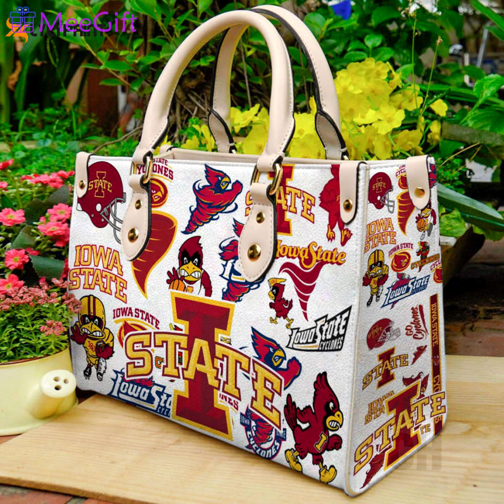 Iowa state cyclone leather handbag 1 3383 Women Leather Hand Bag