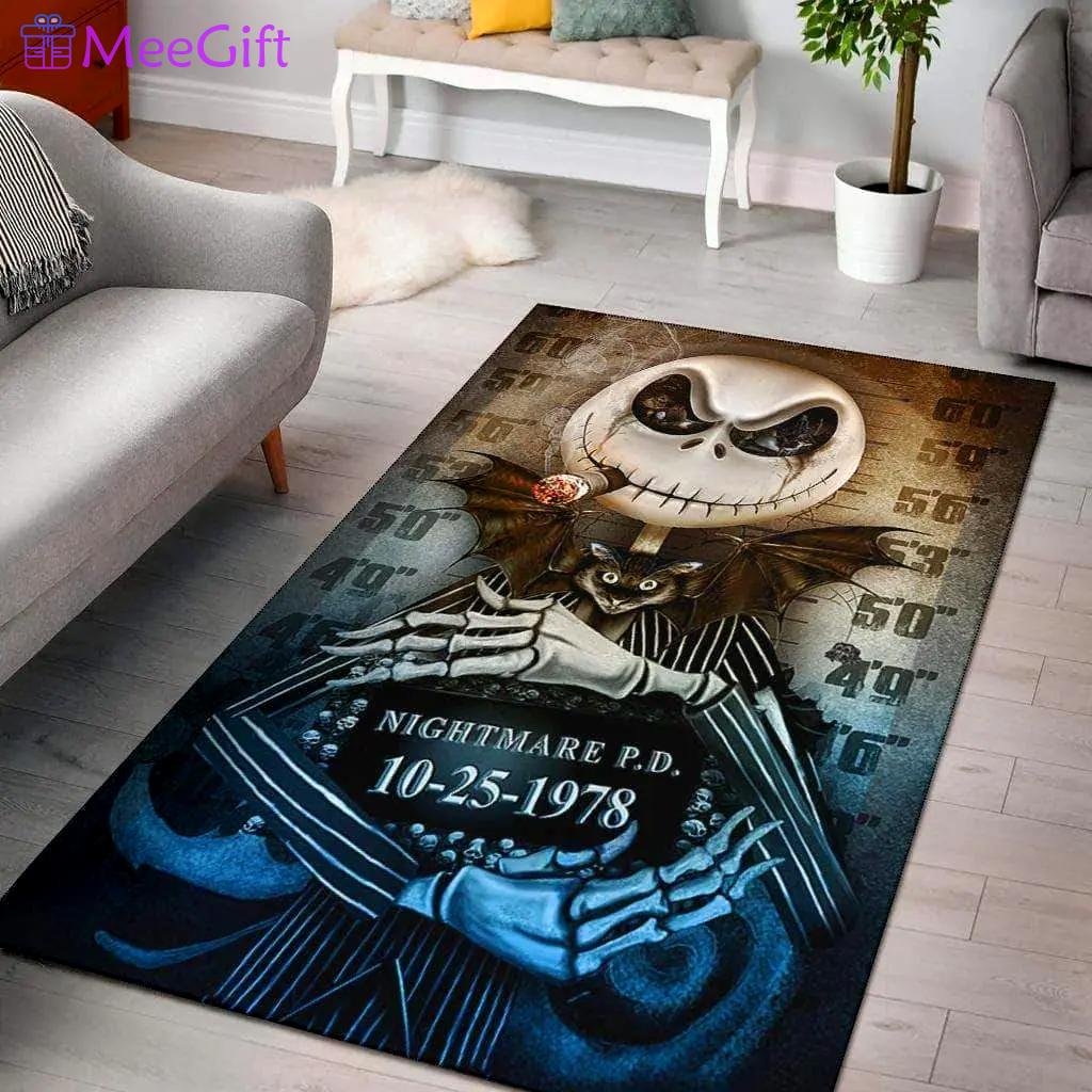 Jack skellington 190911 halloween special area rug ofd area rug living room carpet rug regtangle carpet floor decor home decor Rectangle Rug