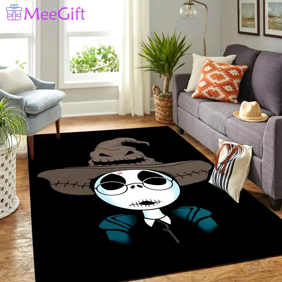 Jack skellington living room rug home decor carpet rug living room 20030319 Rectangle Rug