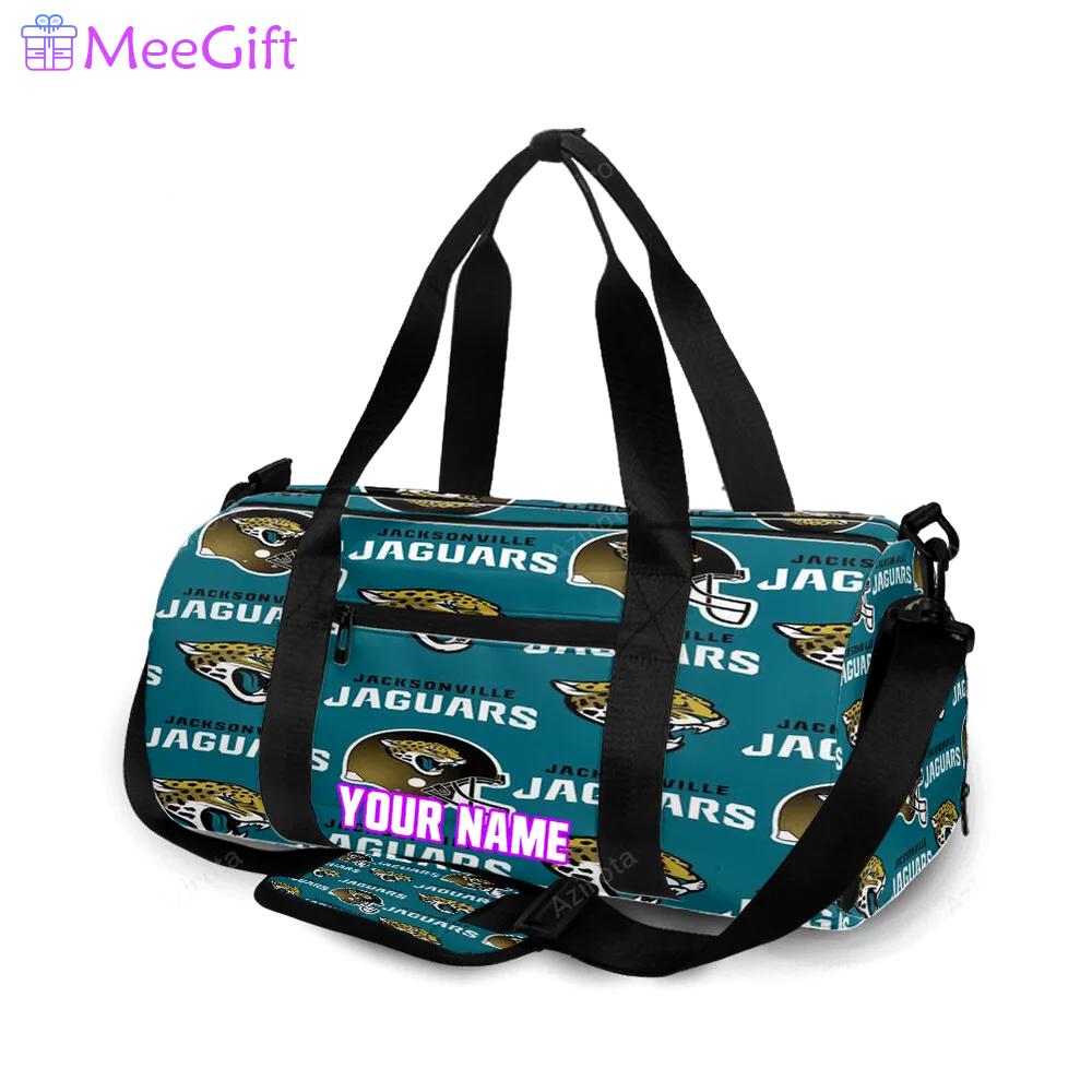 Jacksonville jaguars emblem v10 personalized name travel bag gym bag 1560 Travel Bag