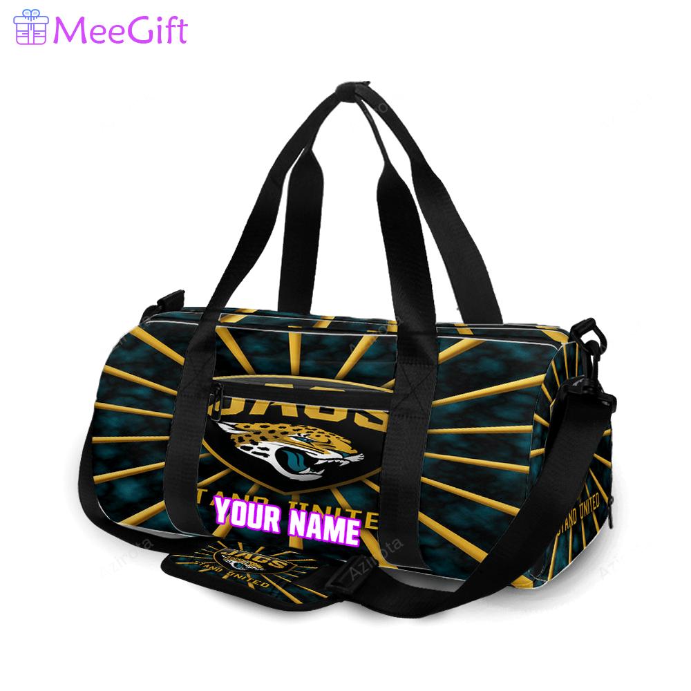 Jacksonville jaguars emblem v2 personalized name travel bag gym bag 923 Travel Bag