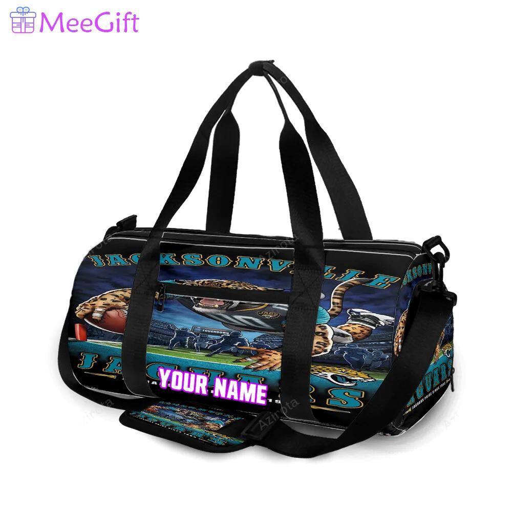 Jacksonville jaguars mascot personalized name travel bag gym bag 1190 Travel Bag