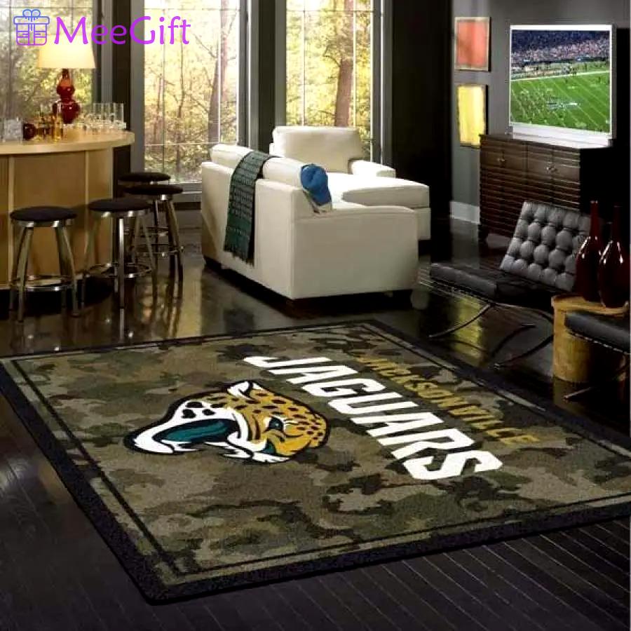 Jacksonville jaguars nfl  rectangle area rug living room rug home decor Rectangle Rug