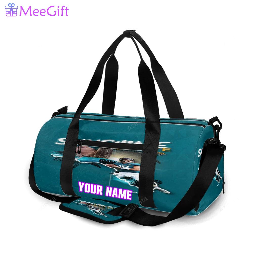 Jacksonville jaguars sunshine state personalized name travel bag gym bag 1185 Travel Bag