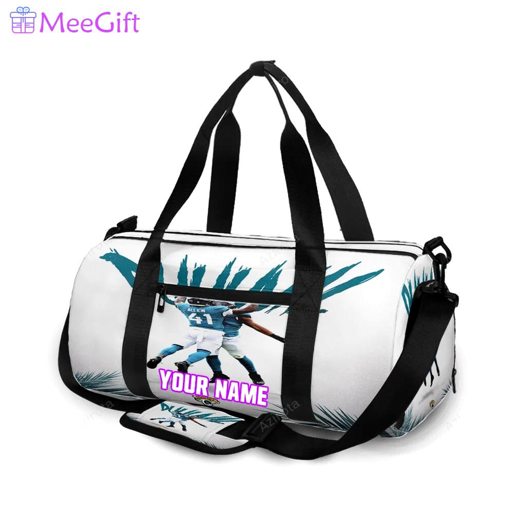 Jacksonville jaguars team v3 personalized name travel bag gym bag 1256 Travel Bag