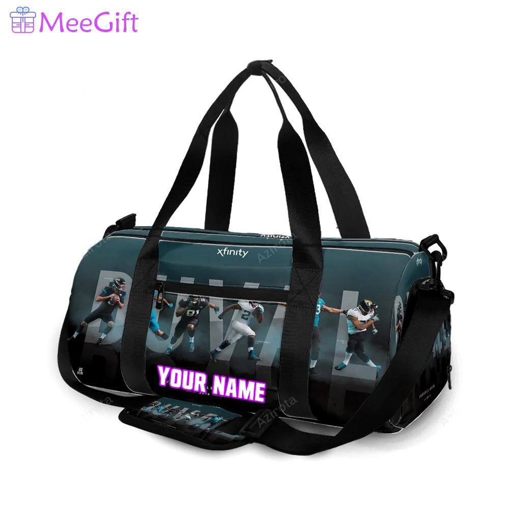 Jacksonville jaguars team v7 personalized name travel bag gym bag 1167 Travel Bag