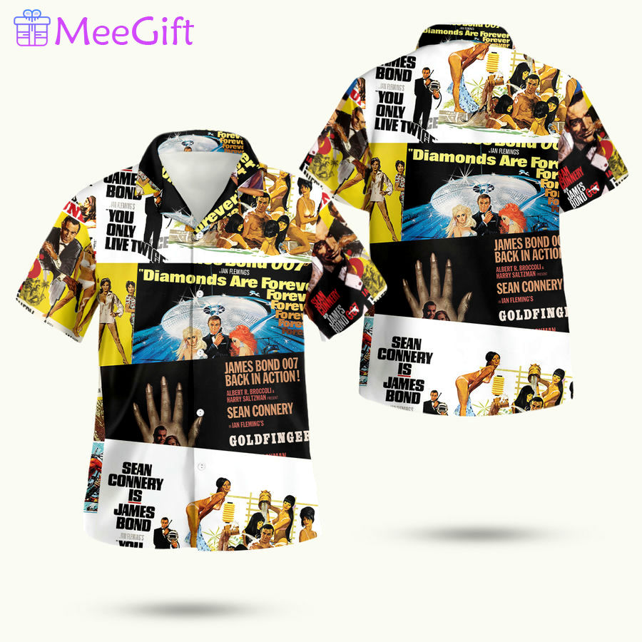 James bond movie hawaiian shirt Hawaii Shirt Shorts & Flip Flops