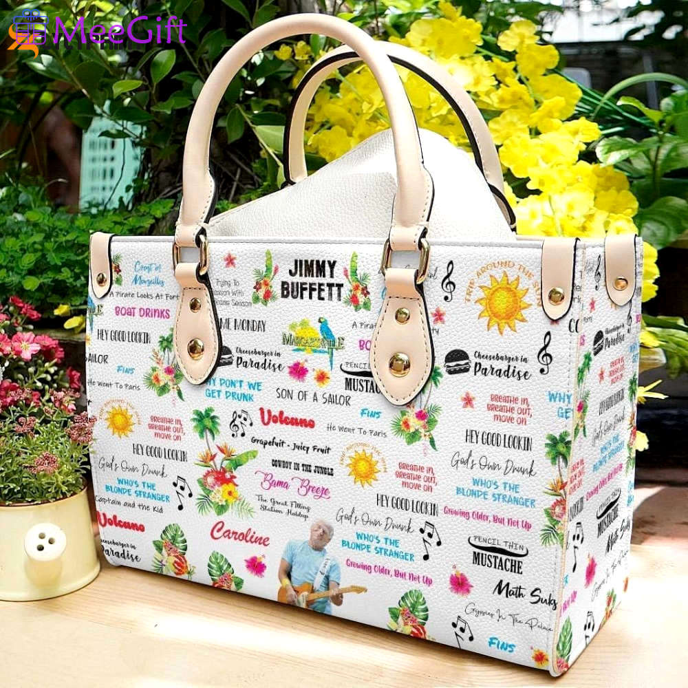 Jimmy buffett leather handbag  gift for women 2971 Women Leather Hand Bag
