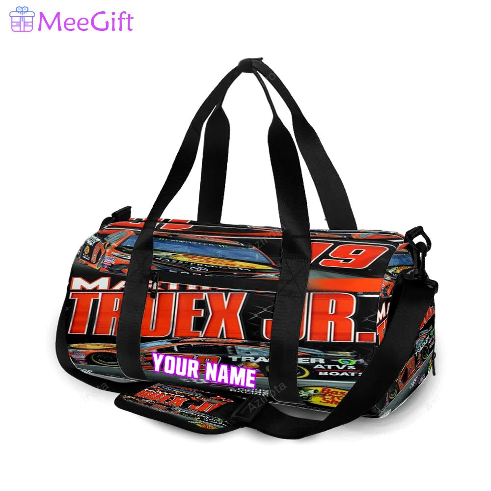 Joe gibbs racing martin truex jr1 personalized name travel bag gym bag 737 Travel Bag
