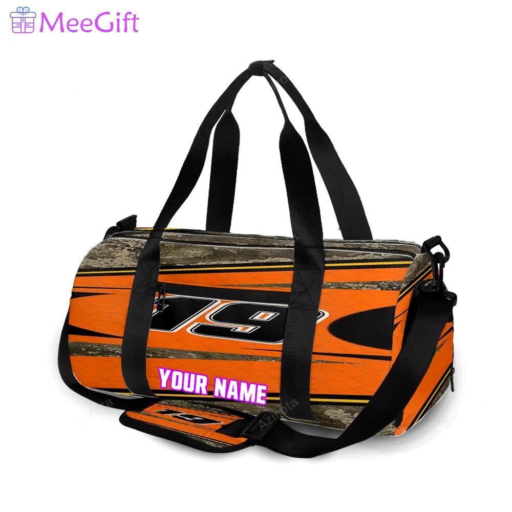 Joe gibbs racing martin truex jr3 personalized name travel bag gym bag 1432 Travel Bag
