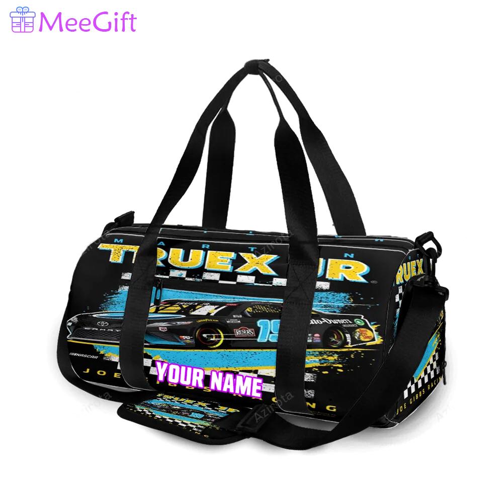 Joe gibbs racing martin truex jr5 personalized name travel bag gym bag 2125 Travel Bag
