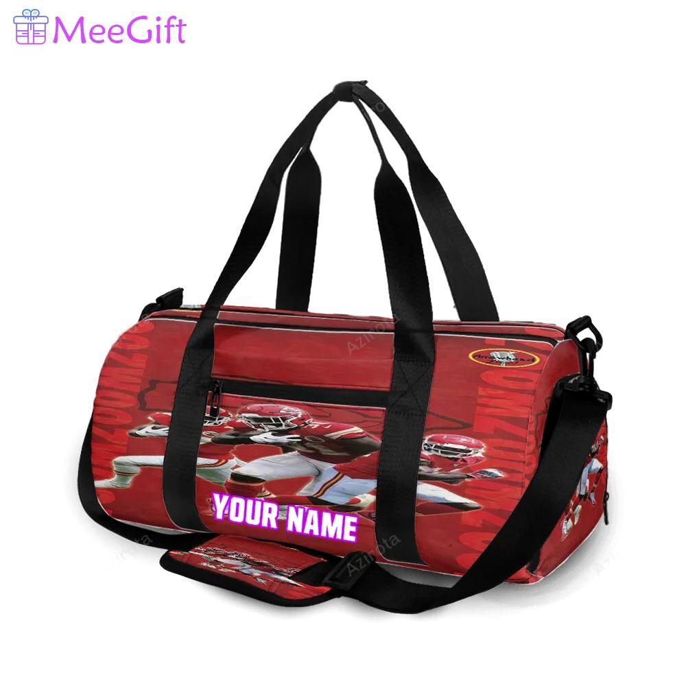 Kansas city chiefs team v7 personalized name travel bag gym bag 1877 Travel Bag