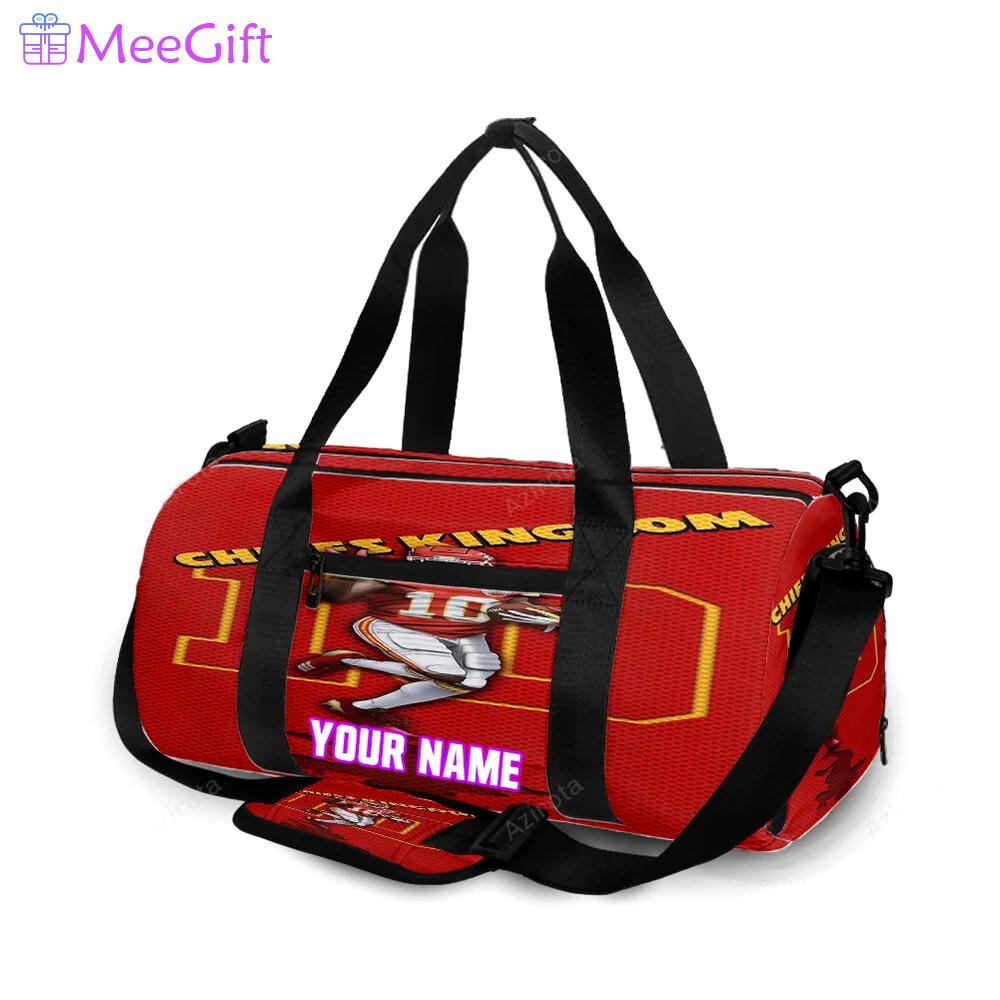 Kansas city chiefs tyreek hill 10 v3 personalized name travel bag gym bag 2140 Travel Bag