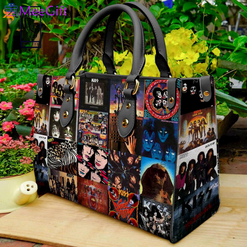 Kiss band leather handbag gift for women 4491 Women Leather Hand Bag