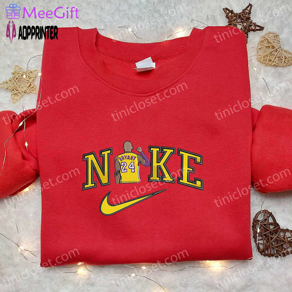 Kobe bryant x nike nba sport embroidered tshirt – nike inspired shirt perfect family gift Embroidered Shirt