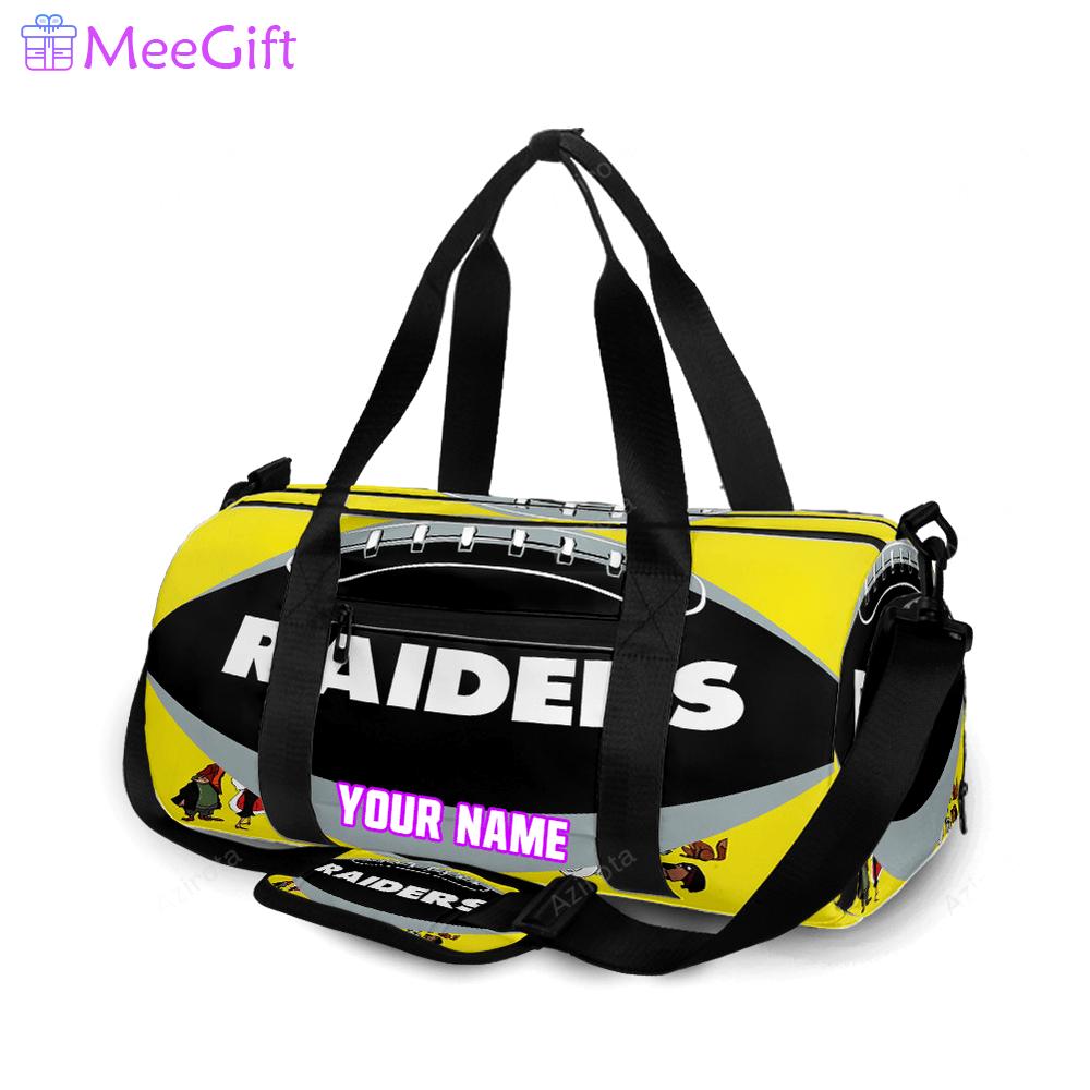 Las vegas raiders ball personalized name travel bag gym bag 1969 Travel Bag