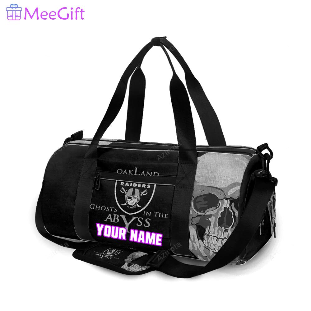 Las vegas raiders ghosts in the abyss personalized name travel bag gym bag 2055 Travel Bag