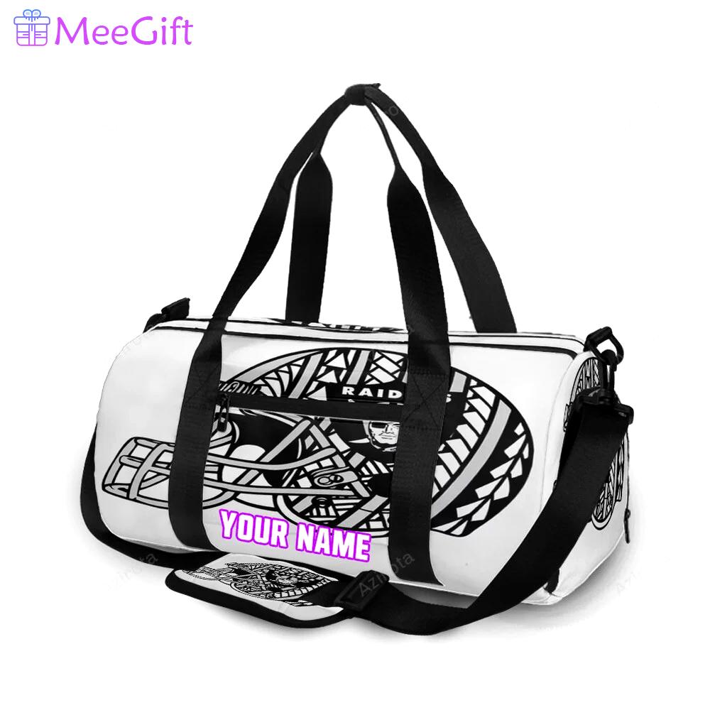 Las vegas raiders helmet triba personalized name travel bag gym bag 140 Travel Bag