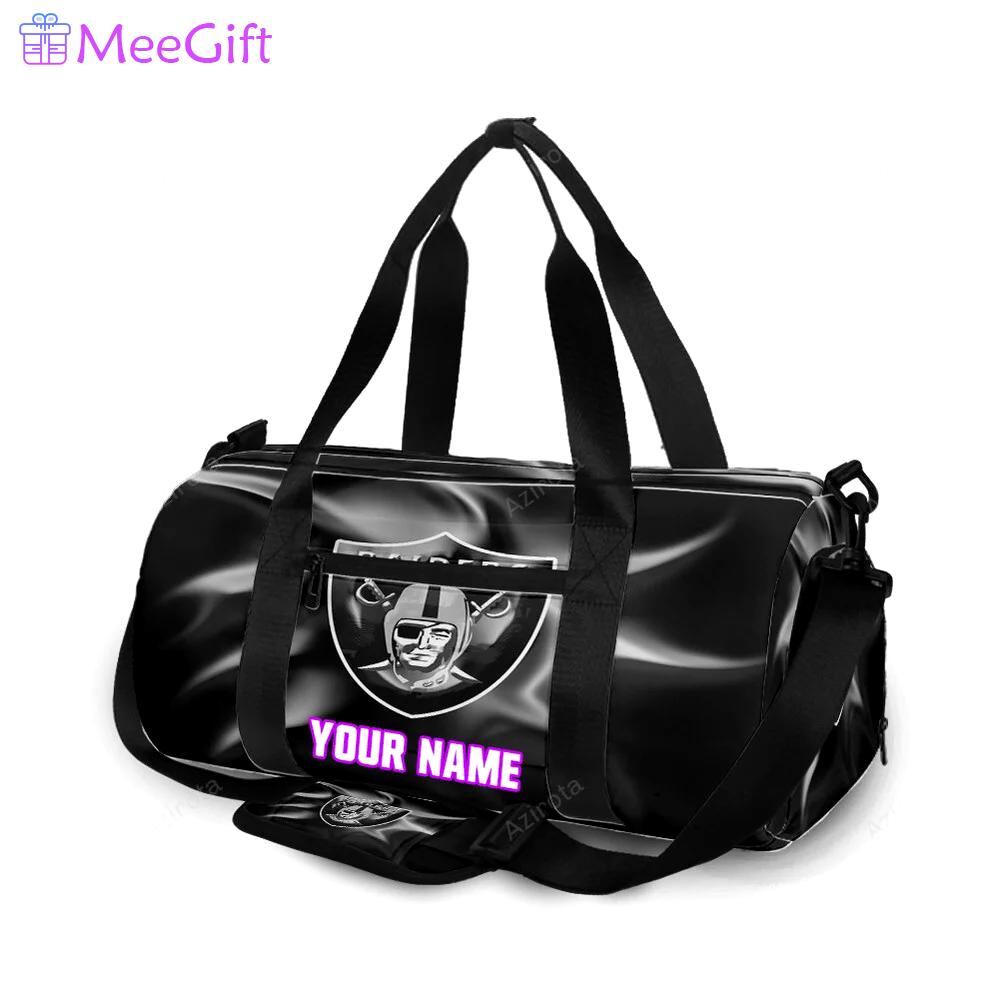 Las vegas raiders logo art3 personalized name travel bag gym bag 603 Travel Bag