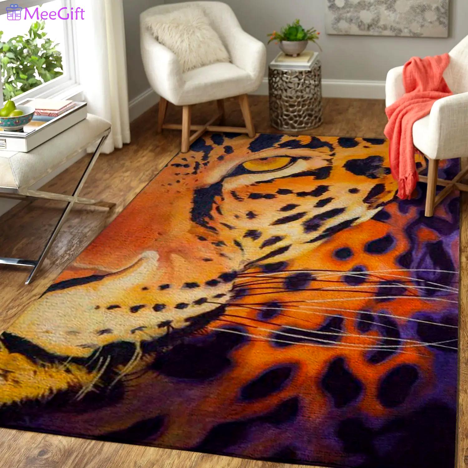 Leopard area rug 191016 ofd area rug living room carpet rug regtangle carpet floor decor home decor Rectangle Rug