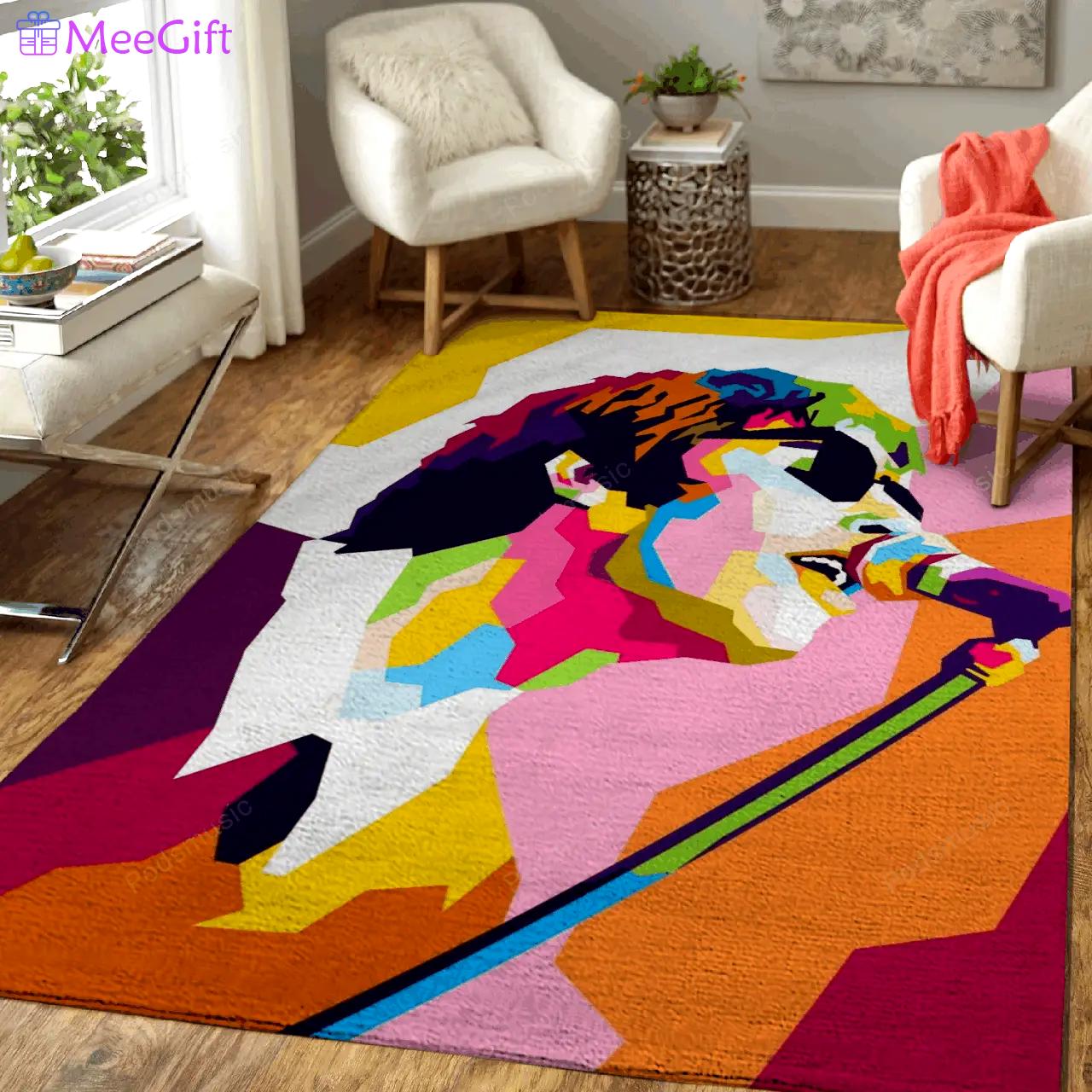 Liam gallagher legendary music art for fans area rug living room carpet rug regtangle carpet floor decor home decor Rectangle Rug