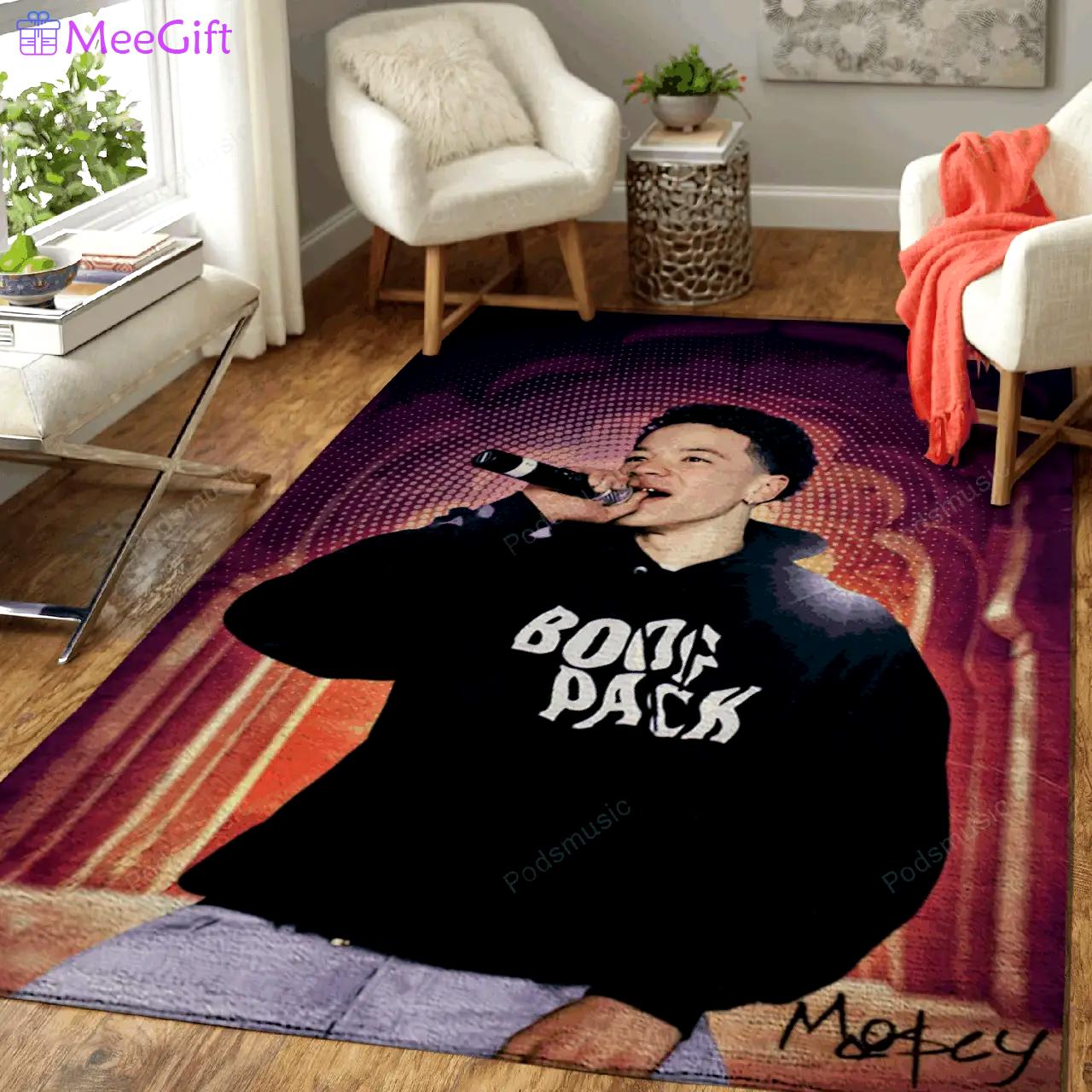 Lil mosey rap music art for fans area rug living room carpet rug regtangle carpet floor decor home decor Rectangle Rug