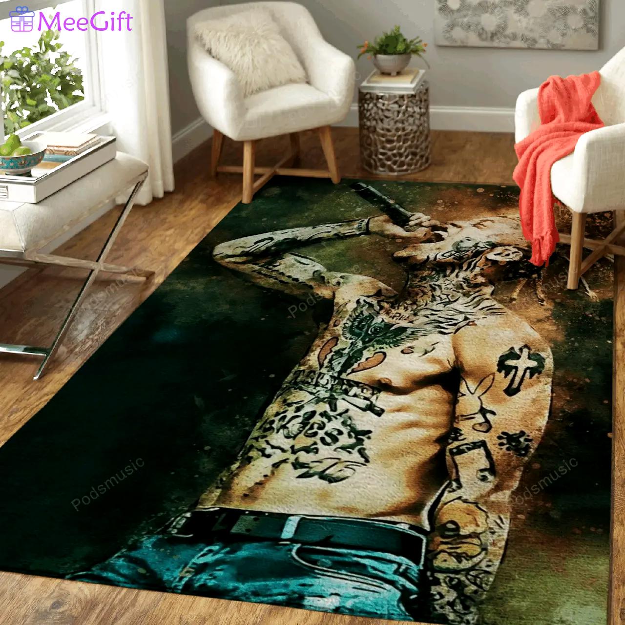 Lil skies rapper music world art for fans area rug living room carpet rug regtangle carpet floor decor home decor Rectangle Rug
