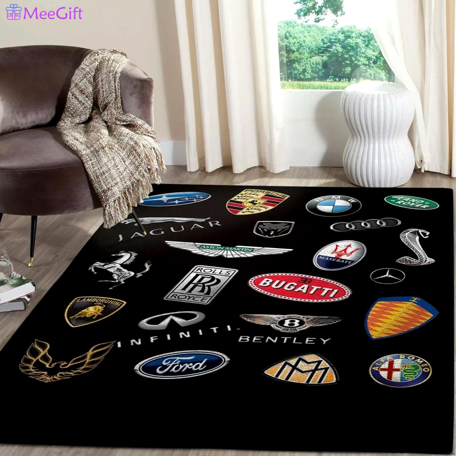 Logo supercars area rugs living room carpet fn161227 rug regtangle carpet floor decor home decor Rectangle Rug
