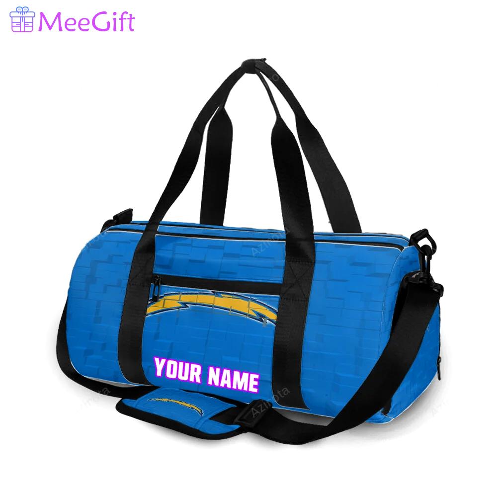 Los angeles chargers emblem v27 personalized name travel bag gym bag 1271 Travel Bag