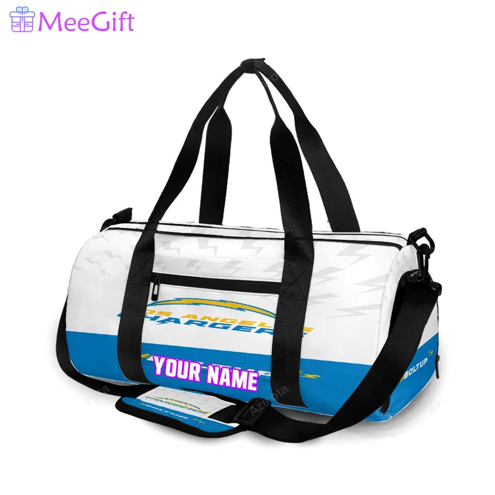 Los angeles chargers emblem v3 personalized name travel bag gym bag 2113 Travel Bag