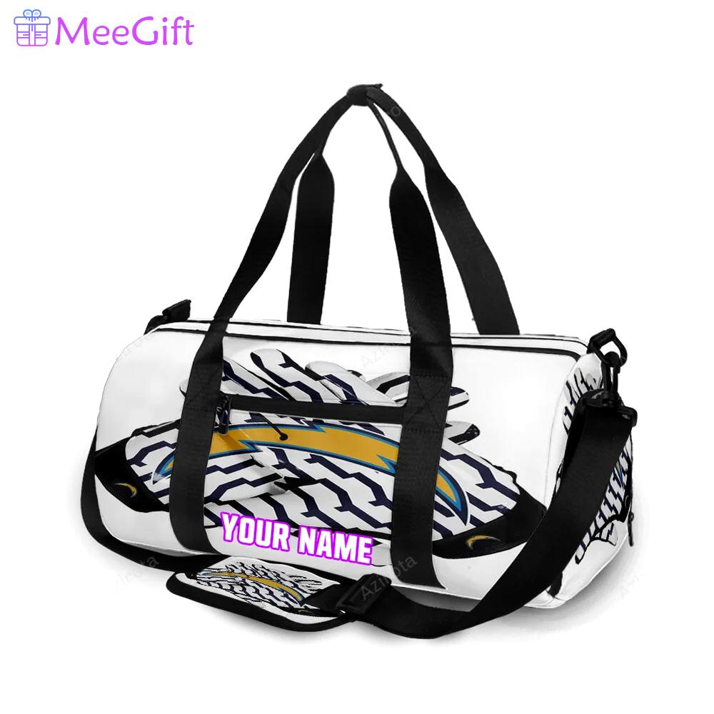 Los angeles chargers emblem v40 personalized name travel bag gym bag 1469 Travel Bag