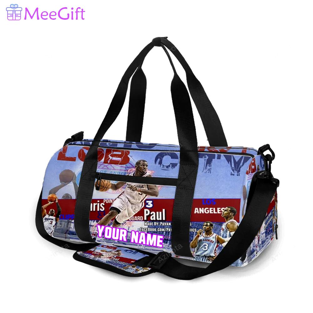 Los angeles clippers chris paul 3 personalized name travel bag gym bag 959 Travel Bag