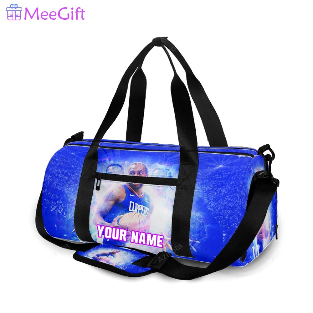 Los angeles clippers kawhi leonard1 personalized name travel bag gym bag 1065 Travel Bag