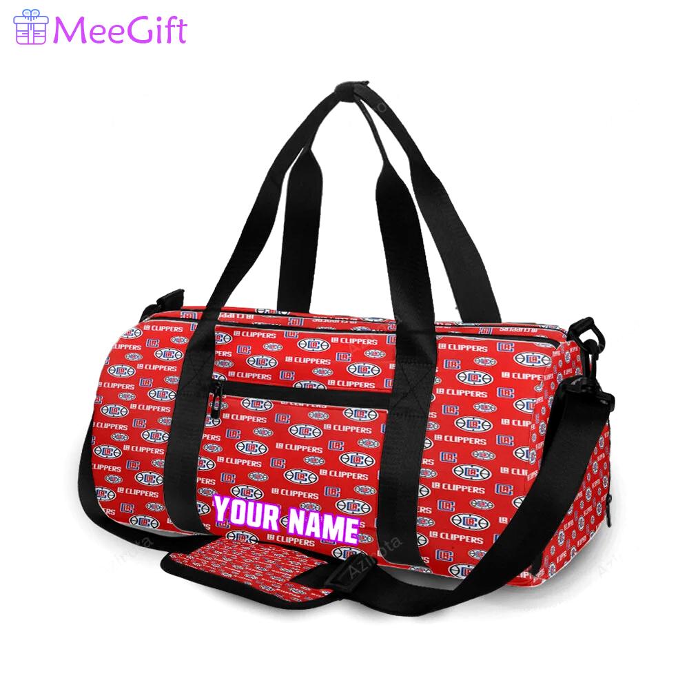Los angeles clippers logo3 personalized name travel bag gym bag 1675 Travel Bag