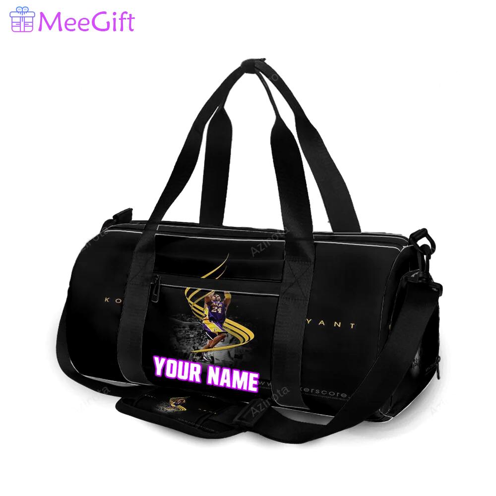 Los angeles lakers 24 kobe bryant v39 personalized name travel bag gym bag 216 Travel Bag