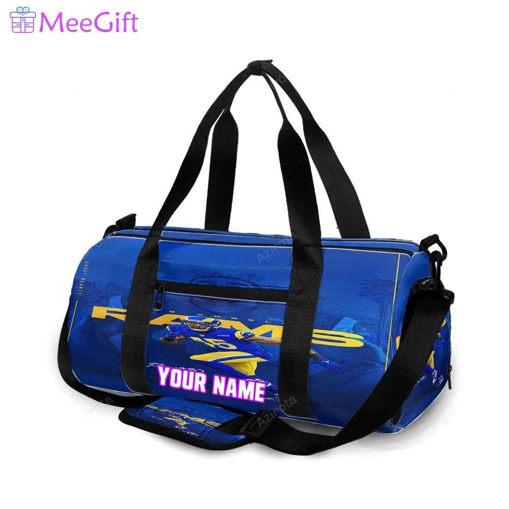 Los angeles rams bobby wagner1 personalized name travel bag gym bag 1673 Travel Bag