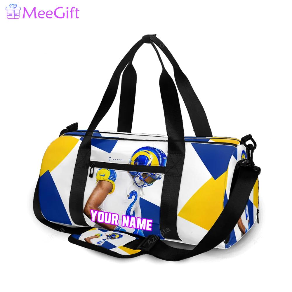 Los angeles rams robert woods1 personalized name travel bag gym bag 749 Travel Bag