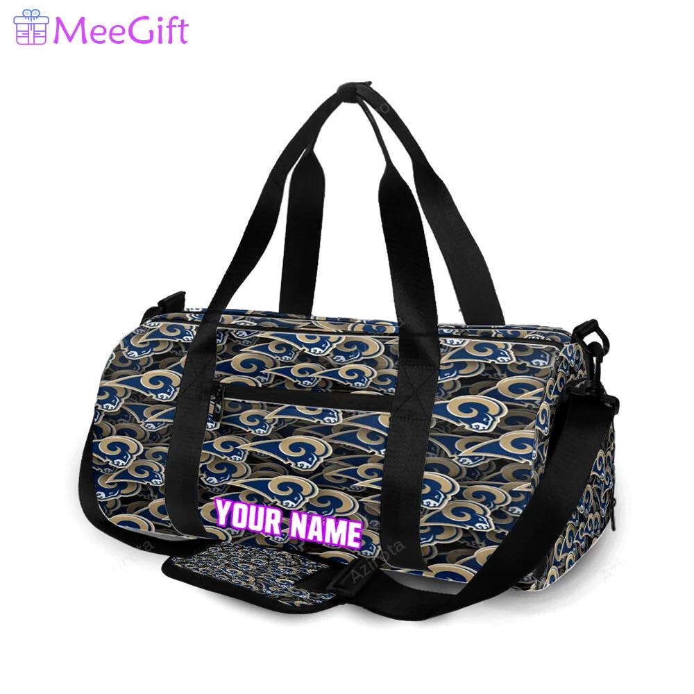 Los angeles rams2 personalized name travel bag gym bag 658 Travel Bag