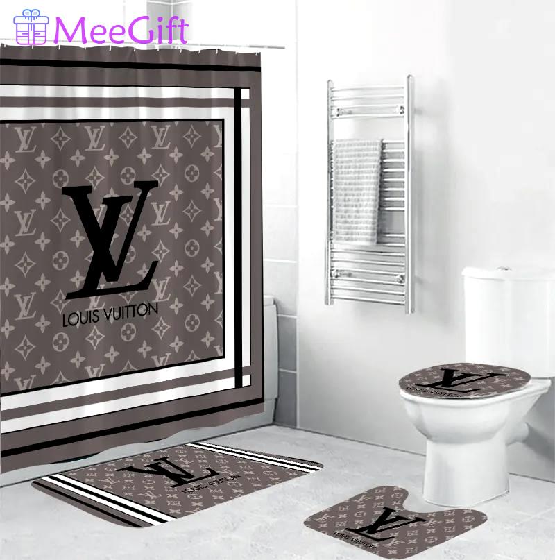 Louis vuitton bath mat bathroom sets luxury fashion brand hypebeast home decor Bathroom Set