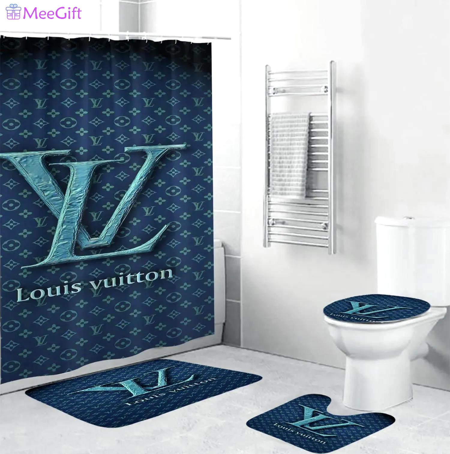 Louis vuitton bath mat hypebeast bathroom sets luxury fashion brand home decor Bathroom Set