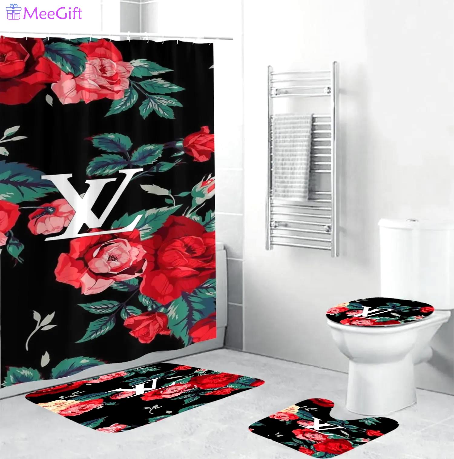 Louis vuitton bathroom set bath mat home decor hypebeast luxury fashion brand Bathroom Set