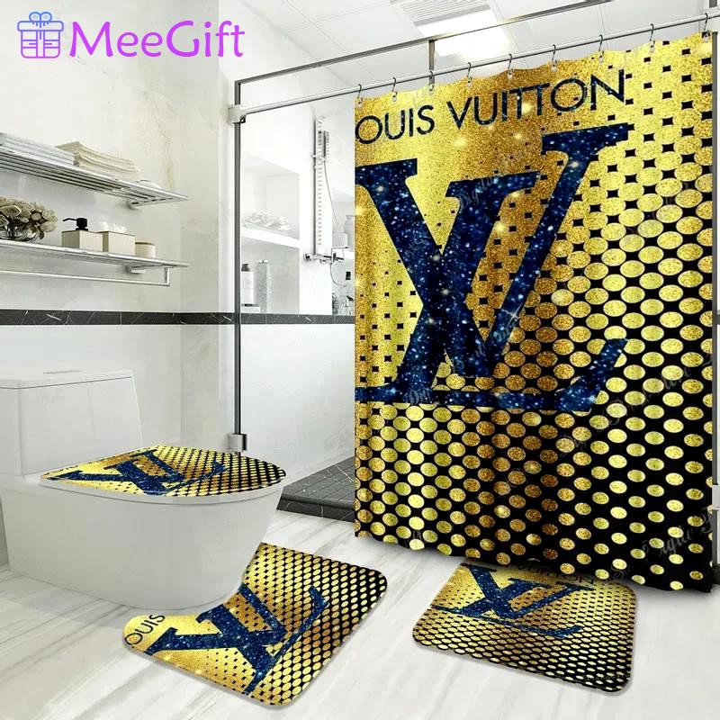 Louis vuitton hypebeast luxury fashion brand home decor bathroom sets bath mat Bathroom Set