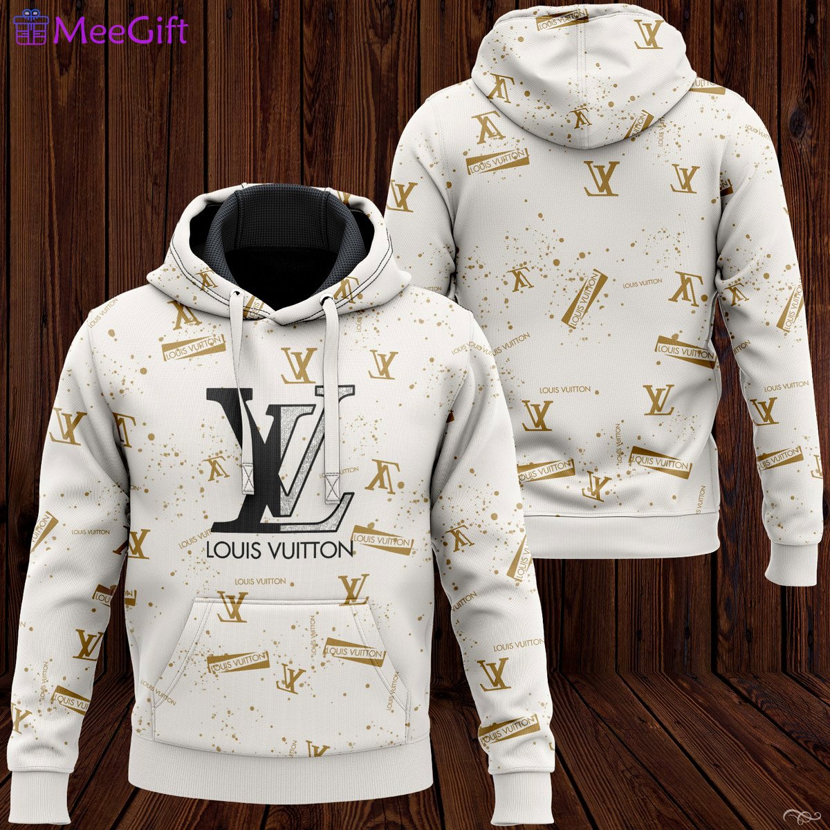 Louis vuitton logo premium unisex hoodie for men women luxury brand Hoodie 3D