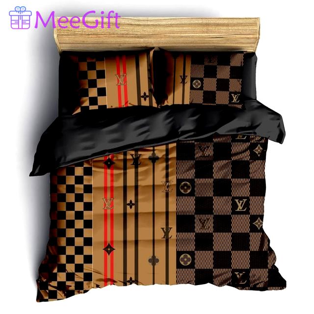 Louis vuitton logo type 81 Bedding Sets luxury ideas covers bedclothes sheets home decor premium fashion brand bedspread bed linen blankets hyperbeast Bedroom duvet