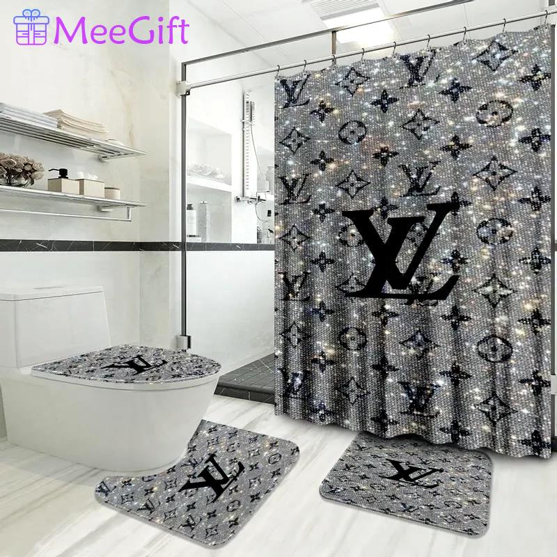 Louis vuitton luxury fashion brand bath mat bathroom sets hypebeast home decor Bathroom Set