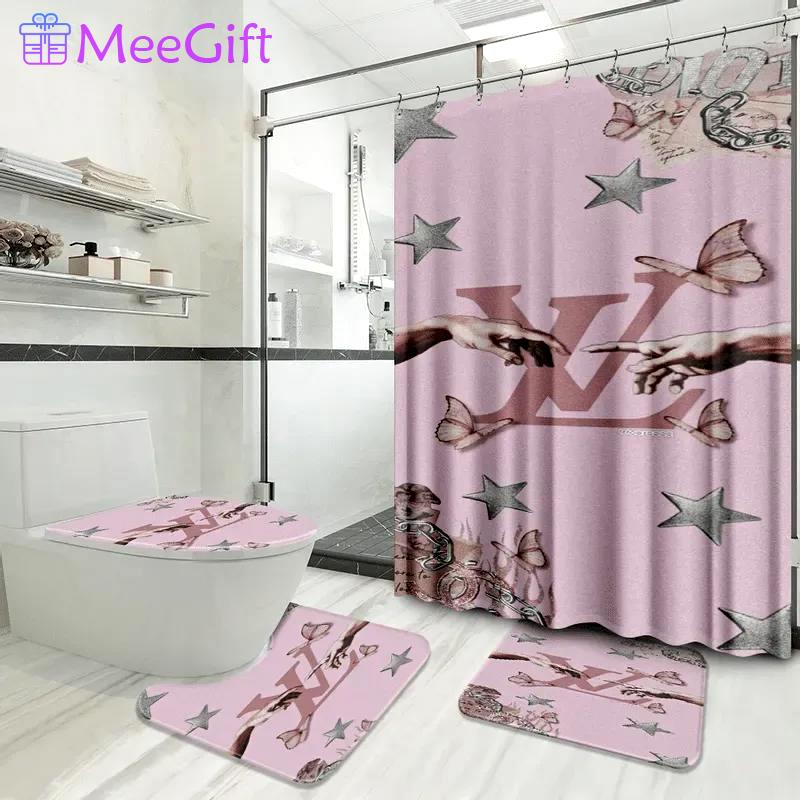 Louis vuitton luxury fashion brand hypebeast bath mat bathroom sets home decor Bathroom Set